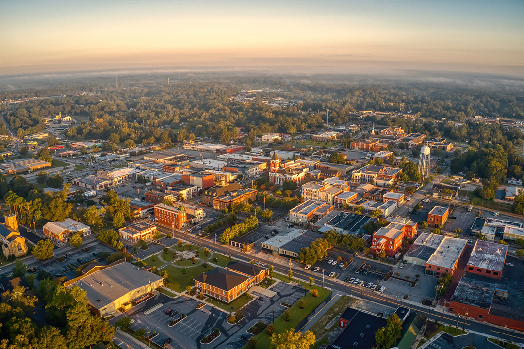 Aerial View of Statesboro, GA